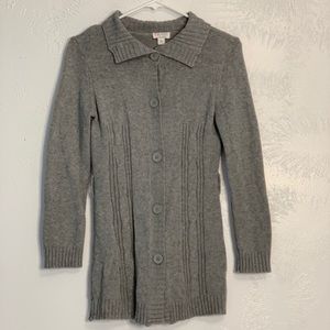 The Children’s Place Gray Button Up Sweater Dress